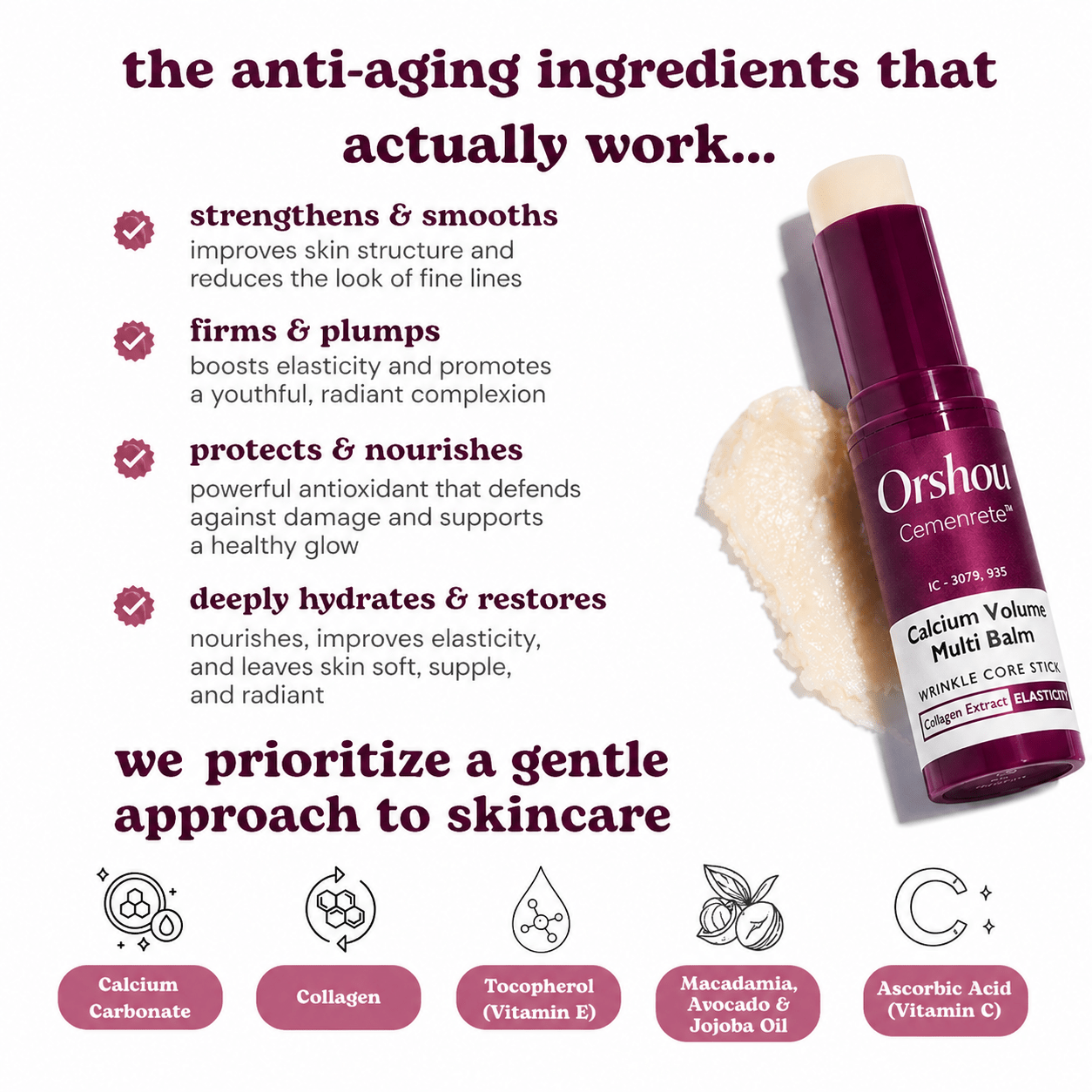 Orshou Cemenrete Calcium Multi Balm - Orshou
