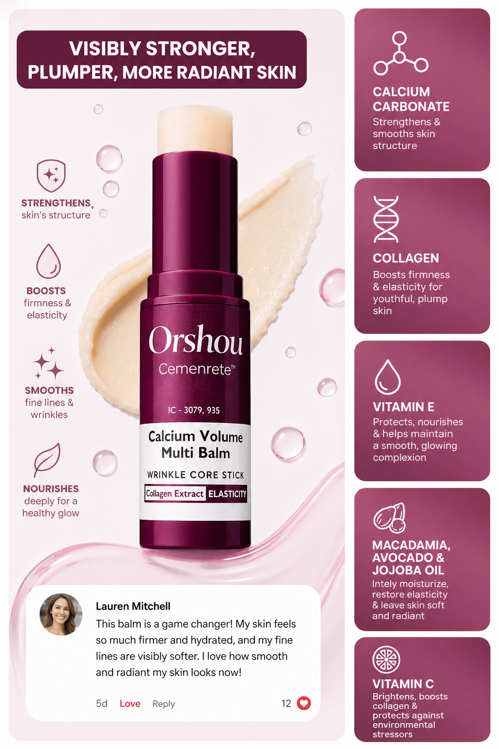 Orshou Cemenrete Calcium Multi Balm - Orshou